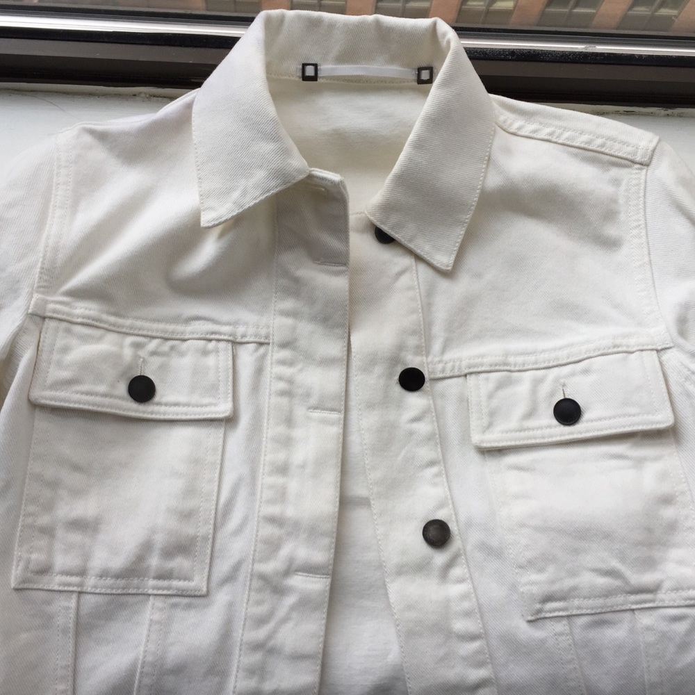 Gucci White Denim Jacket in Size 38